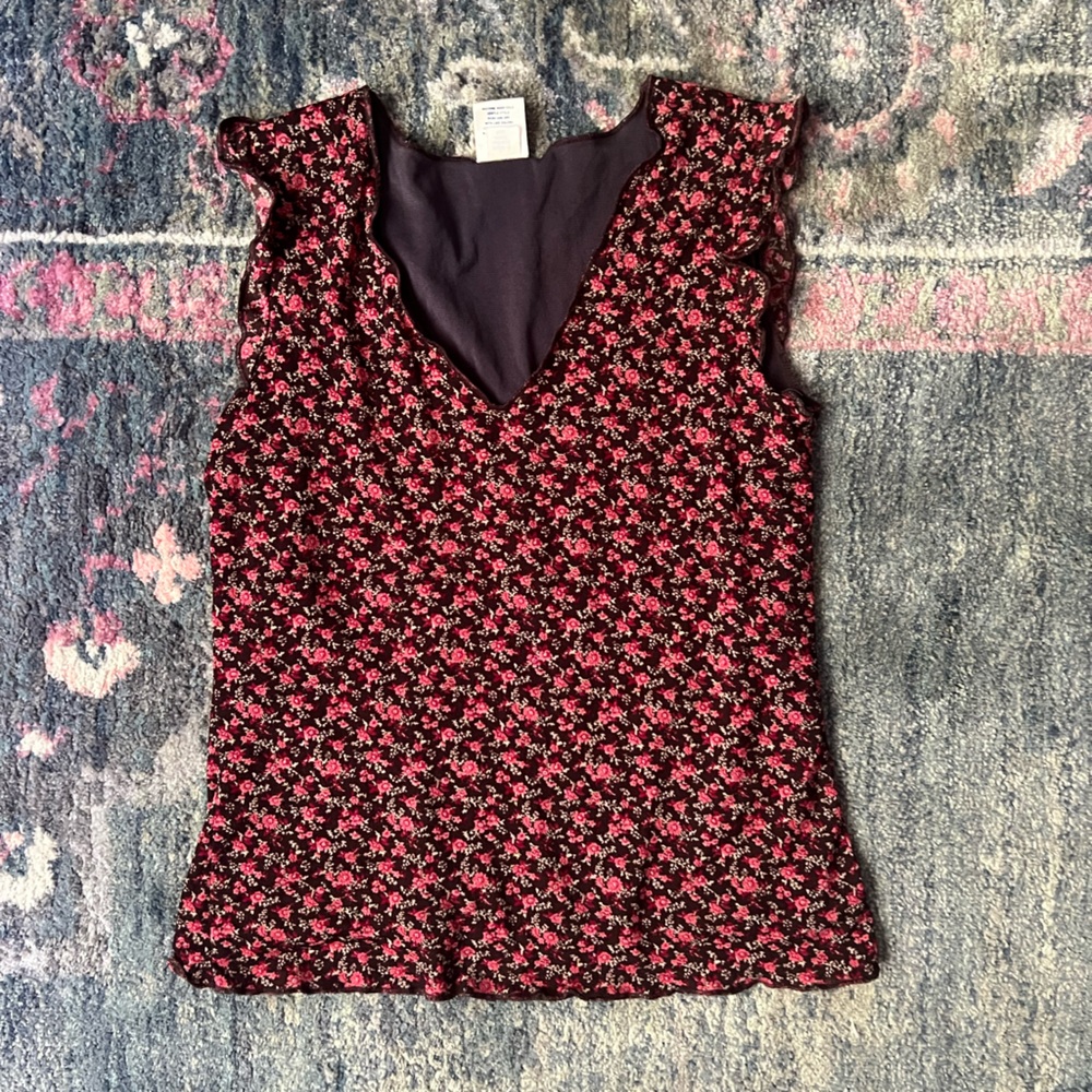 floral cami tank top